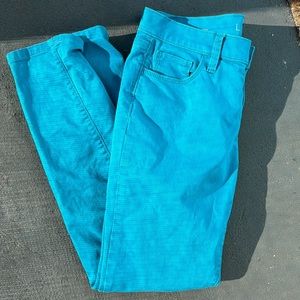 LOFT Modern Skinny turquoise jeans size 27/4P